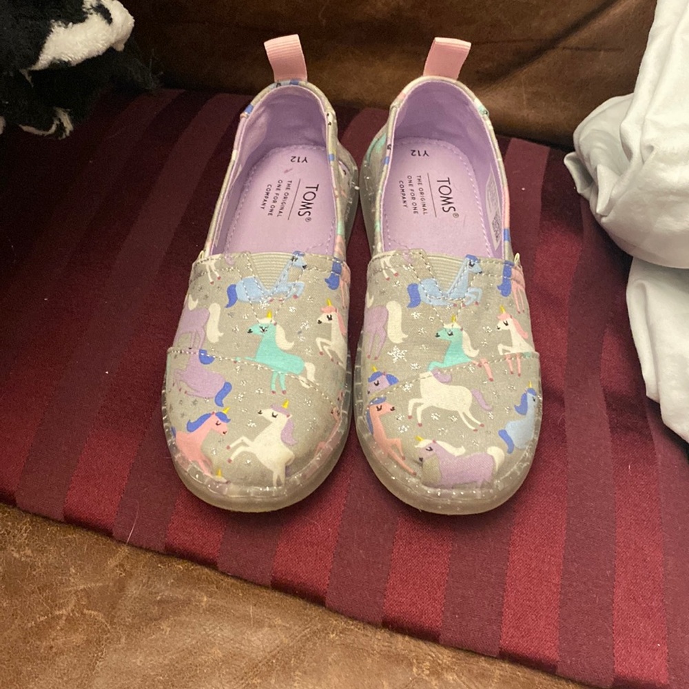 Tom's Unicorn alpargatas/slip ons, kids 12